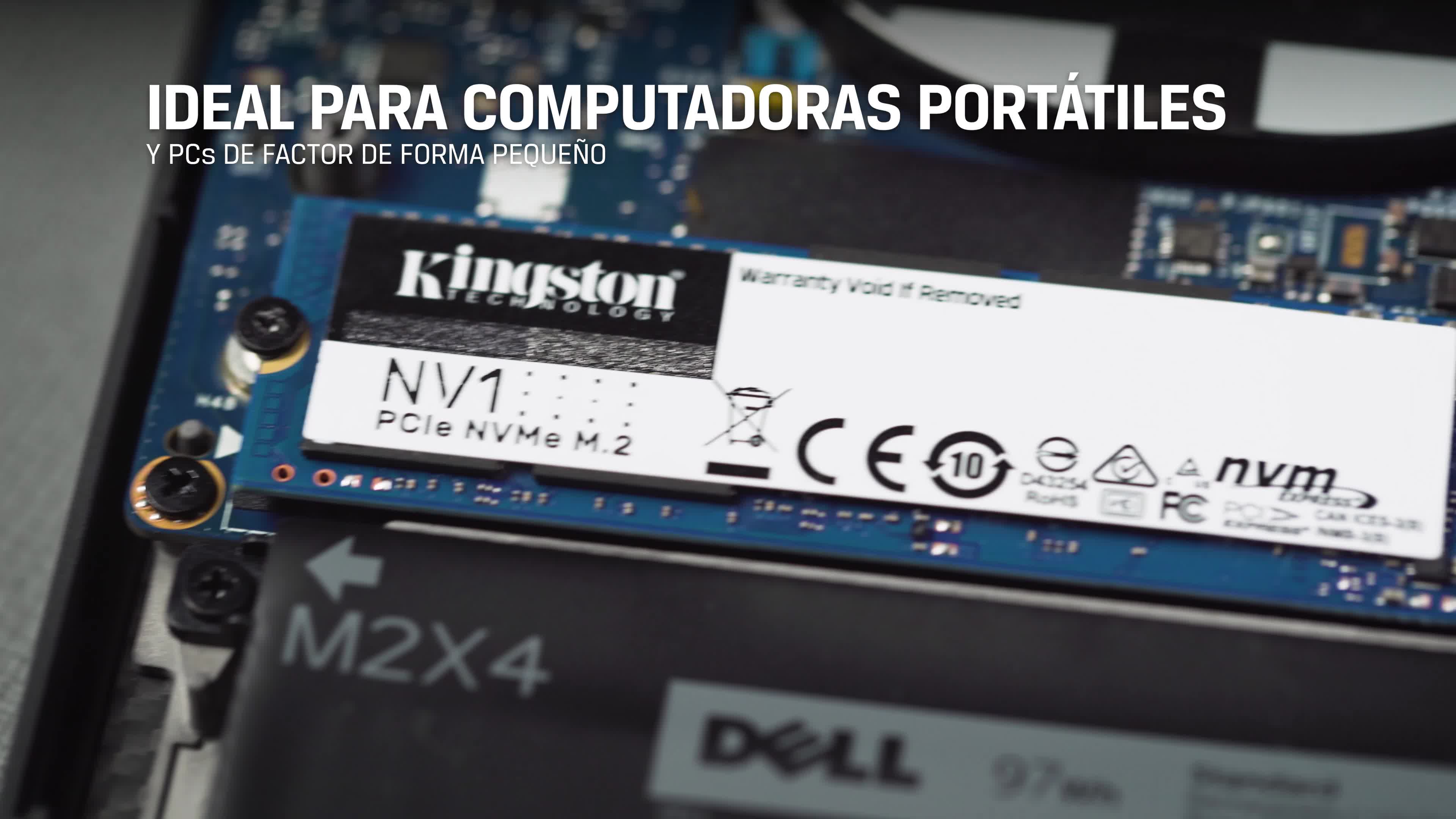 Kingston SSD NV1, Capacidad: 1000 GB, Factor de Forma: M.2 2280